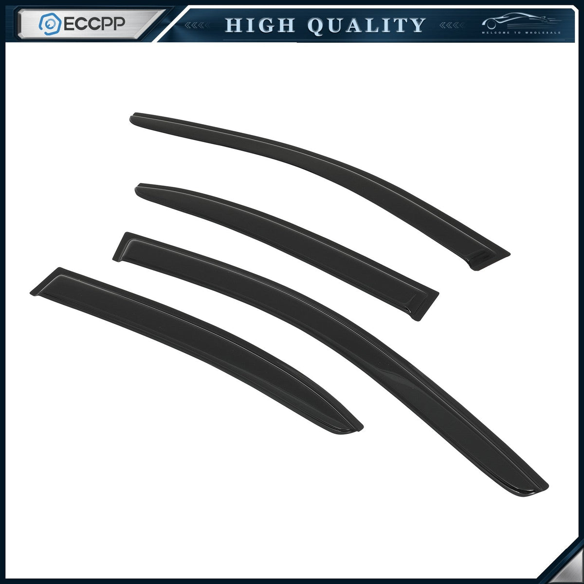 Window Visor Vent Rain Shades Guards Deflectors For 2011-2018 Volkswagen Jetta 6B93BC-57