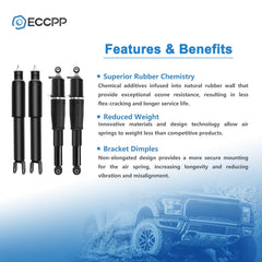 4PCS Front + Rear Air Suspension Shock Struts For Escalade Suburban Yukon Tahoe KOEEP