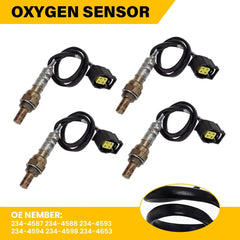 4X Oxygen O2 Sensors For 2011-18 Jeep Wrangler 2001-2018 4.0L 3.8L 3.6L V6 L6 EA 6B93BC-57