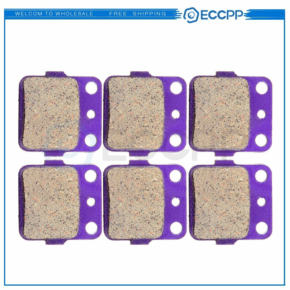 3 Pairs Brake Pads For Honda TRX420FA 4x4 AT Rancher 420 2009-2014 Carbon Fiber 6B93BC-57