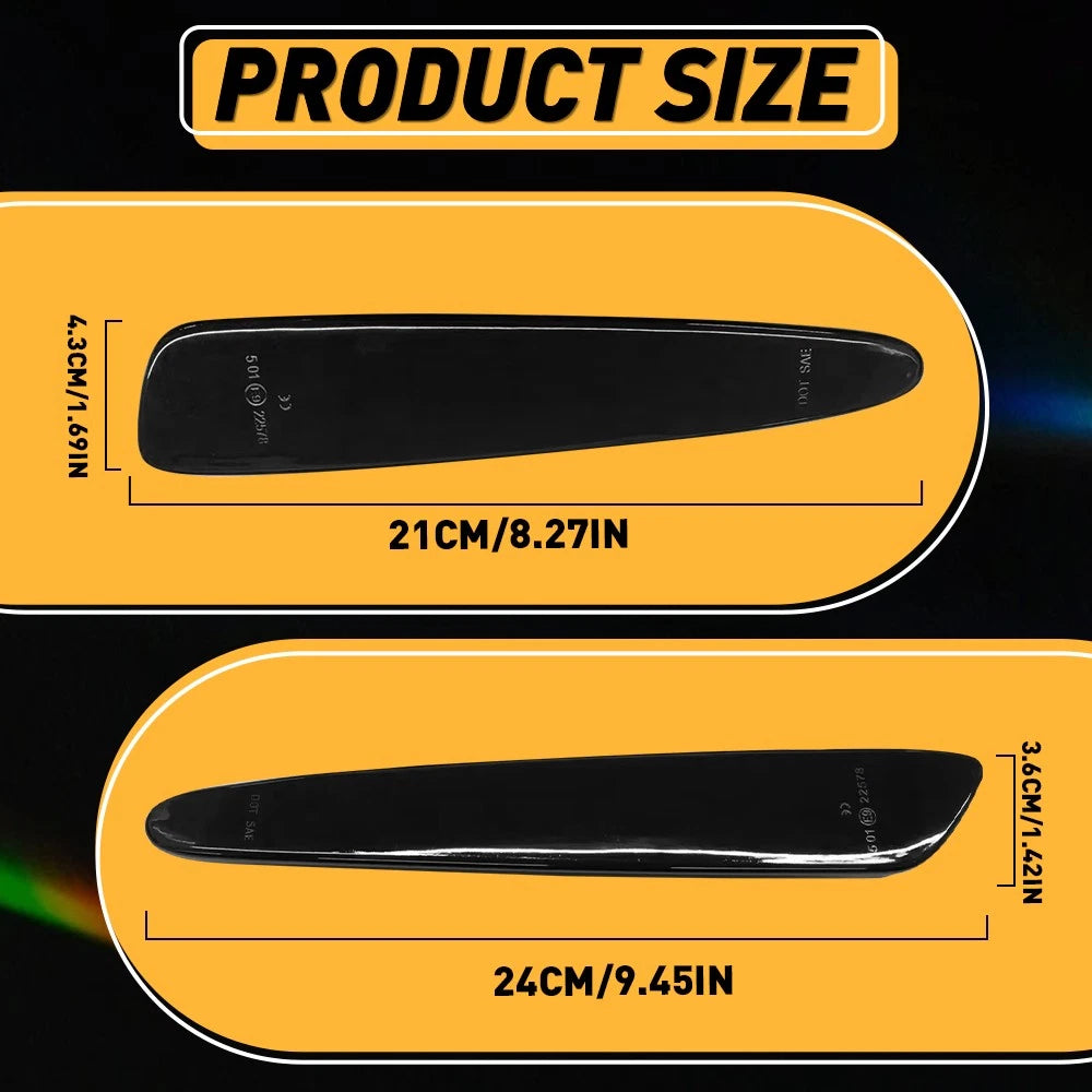 For 2005-2013 Chevrolet Corvette C6 Smoked Front & Rear Side Marker Lights 4PCS 6B93BC-57