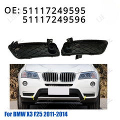 1 Pair L&R Front Bumper Lower Side Grill Grilles Fit For 2011-2014 BMW X3 F25， 6B93BC-57