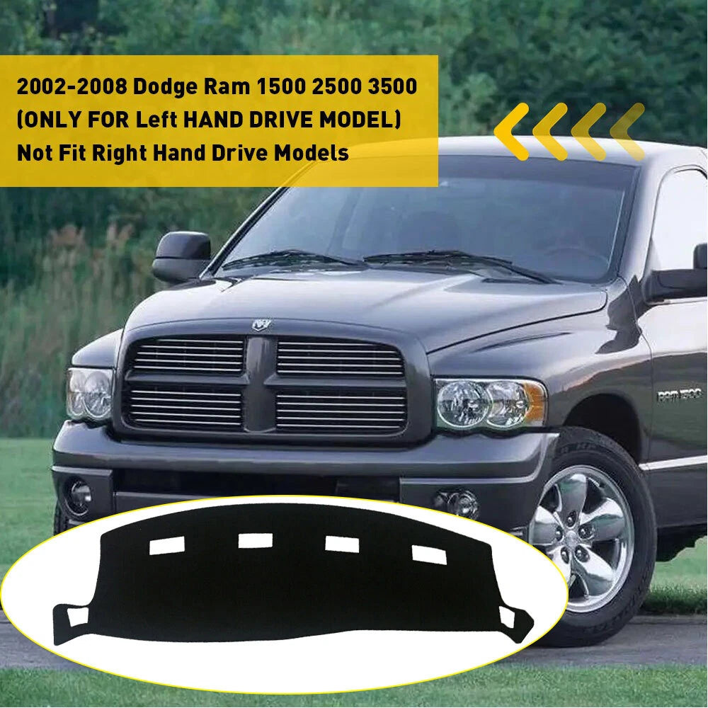 For 2002-2008 DODGE RAM 1500 2500 3500 Dashmat Dashboard Dash Cover Mat Carpet A 6B93BC-57