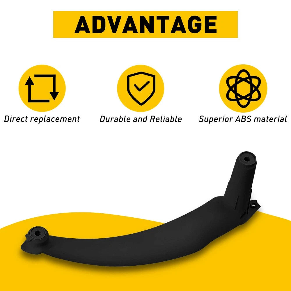 Right Side Inner Door Panel Handle Pull Black Trim for 2007-2014 BMW E70 X5 EOA 6B93BC-57