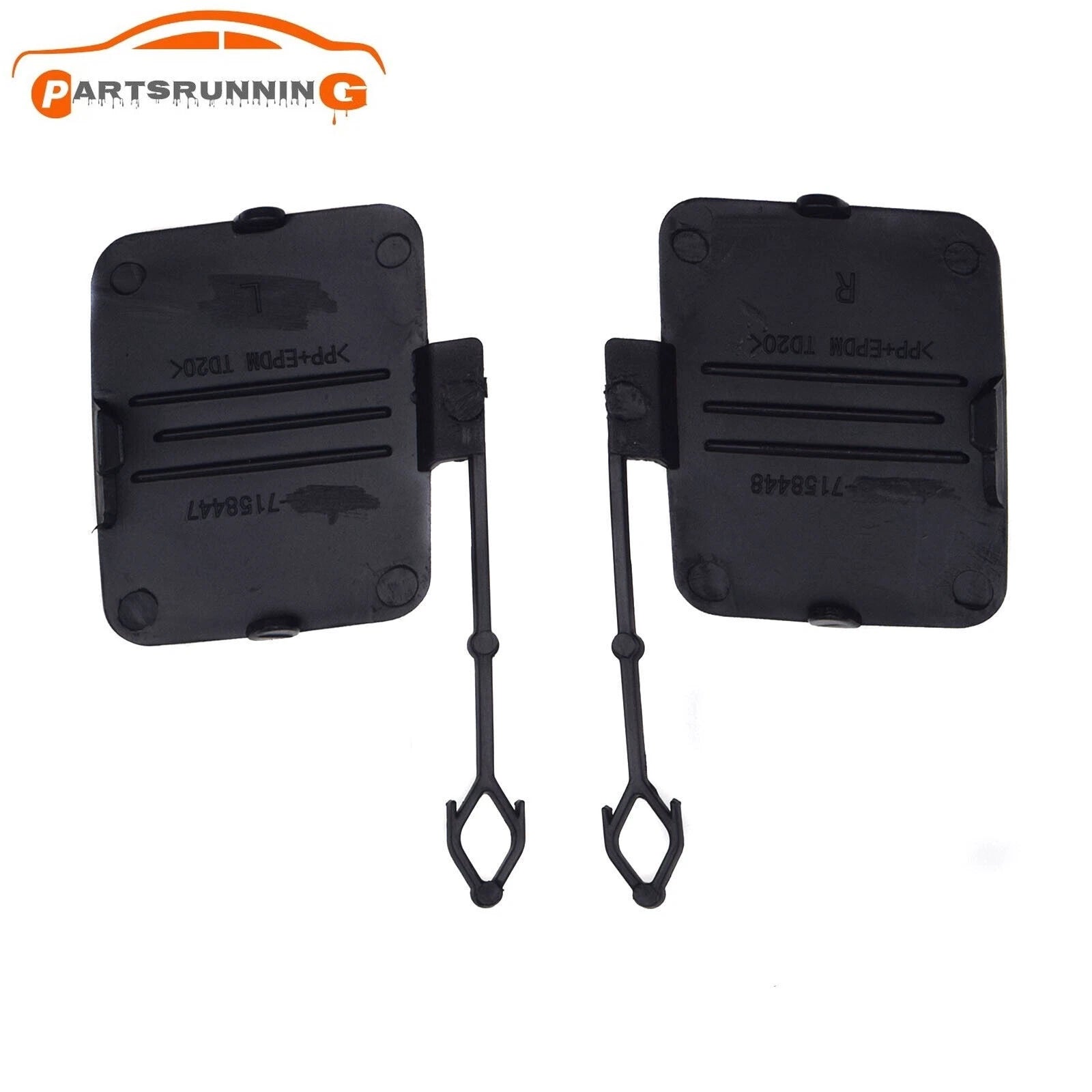 Driver + Passenger LF RH Set Hand Rear Bumper Tow Hook Cover Cap for BMW X5 E70 6B93BC-57