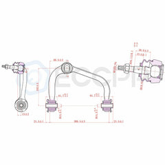 4x Fits 2004 2005-2007 08 Ford F-150 Front Upper Control Arms Lower Ball Joints
