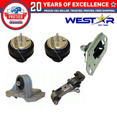 Motor & Torque Strut Mount 5PCS Set Compatible for 99-01 Volvo S80 2.8L / 99-05 6B93BC-57