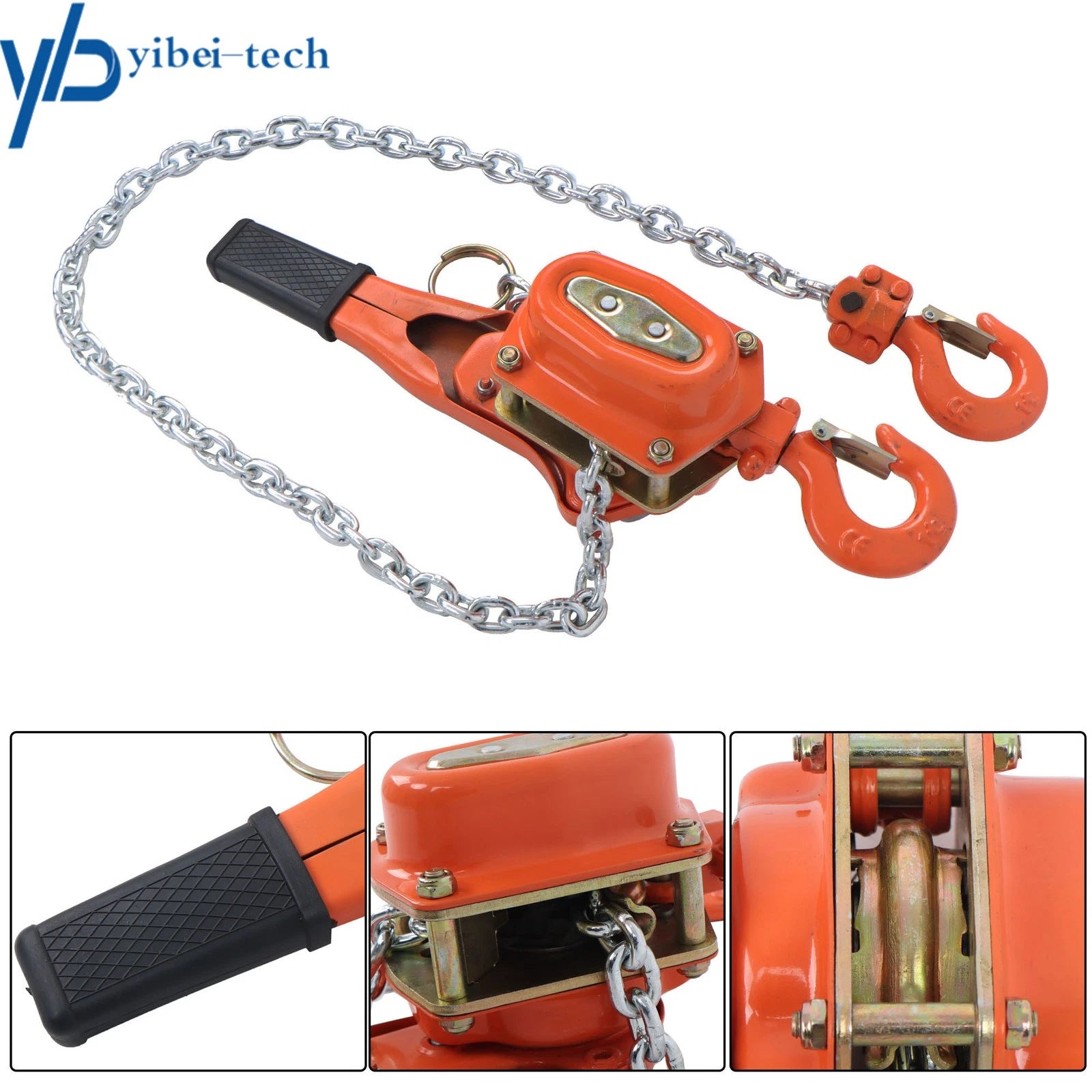 3/4 Ton 1650lbs Capacity Manual Lever Chain Hoist 5FT/1.5m G80 Chain 6B93BC-57