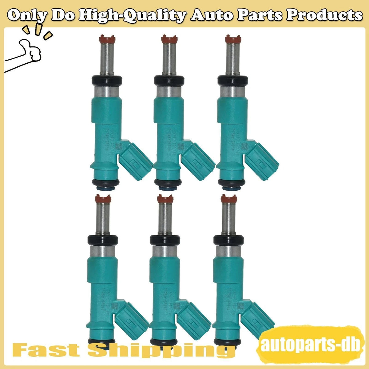 6x Fuel Injector For Toyota Highlander Camry Sienna Lexus RX350 RX450 232500P010 6B93BC-57