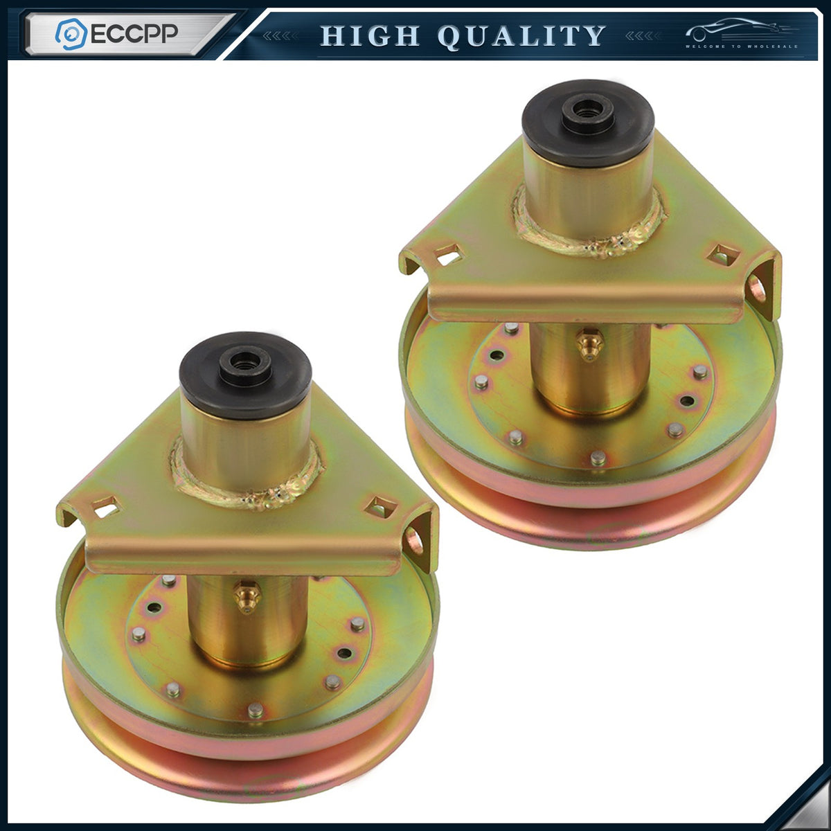 2 Spindle Assembly for John Deere Scotts LT160 LT180 S1642 S1742 AM126225