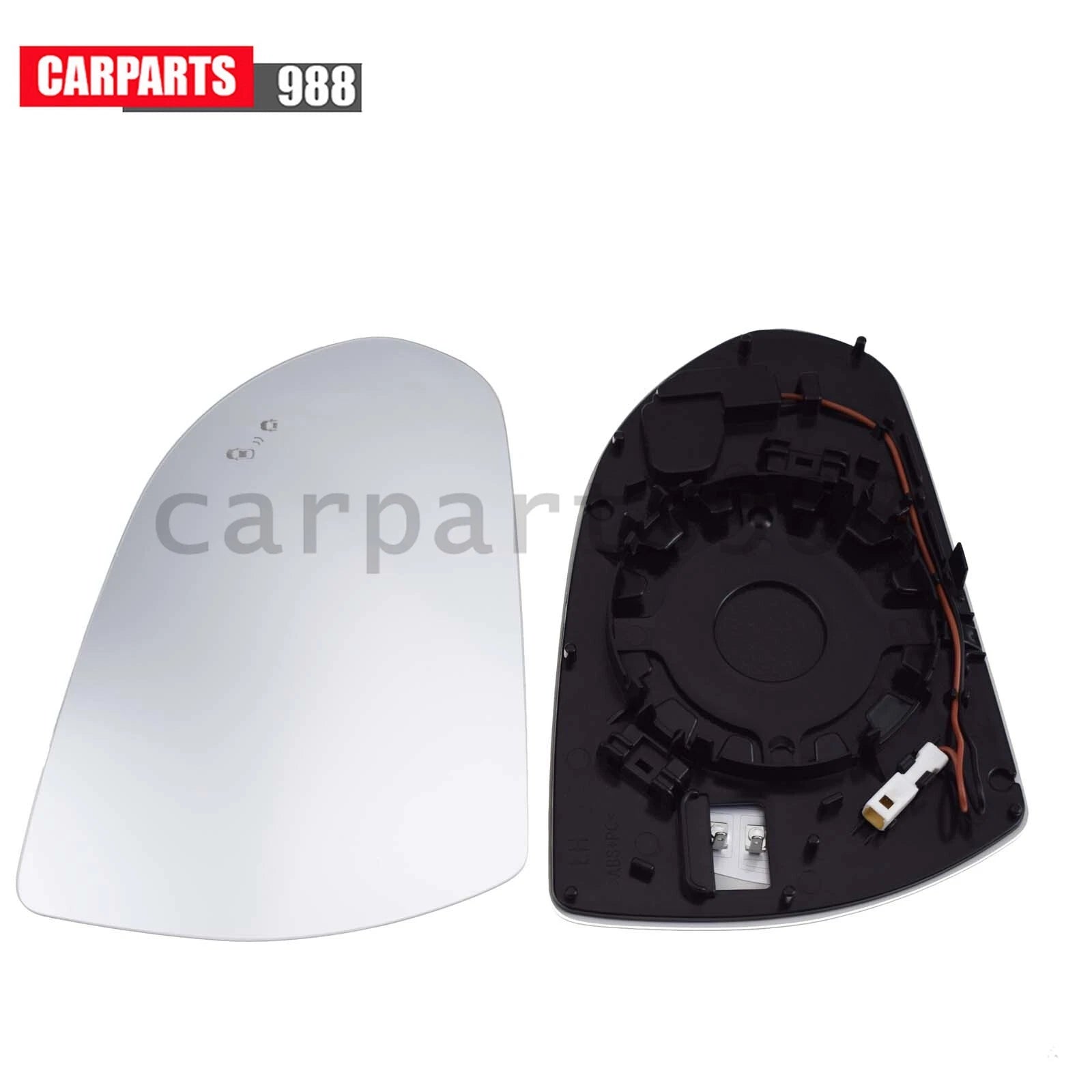 Left Right Rearview Mirror Glass Bind Spot Monitoring For Hyundai Elantra 17-20 6B93BC-57