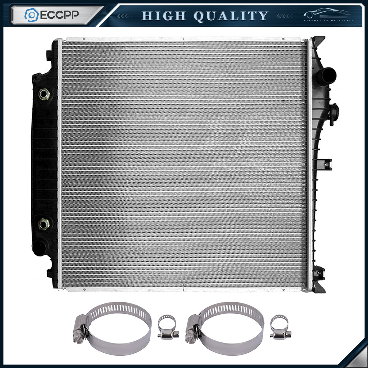 Radiator For 06-10 Ford Explorer 07-10 Mercury Mountaineer with Hose Clamps Kit