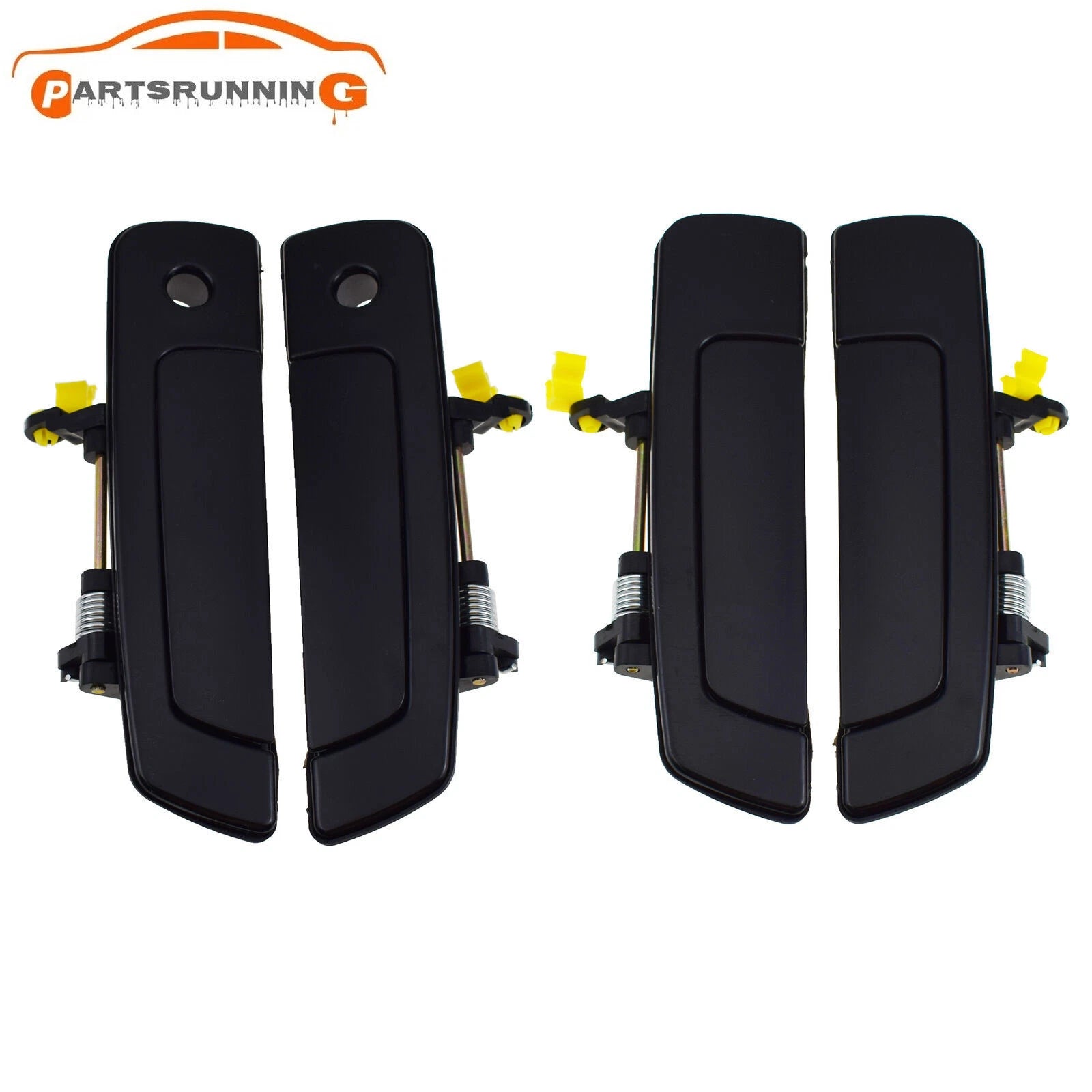 4PCS Front Rear Exterior Door Handles For 2000-05 Eclipse 01-05 Sebring Stratus 6B93BC-57