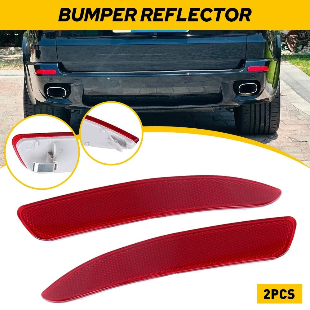 2pcs Rear Bumper Reflector Tail Light Lamp Case LH RH For 2007-2013 BMW X5 E70 A 6B93BC-57