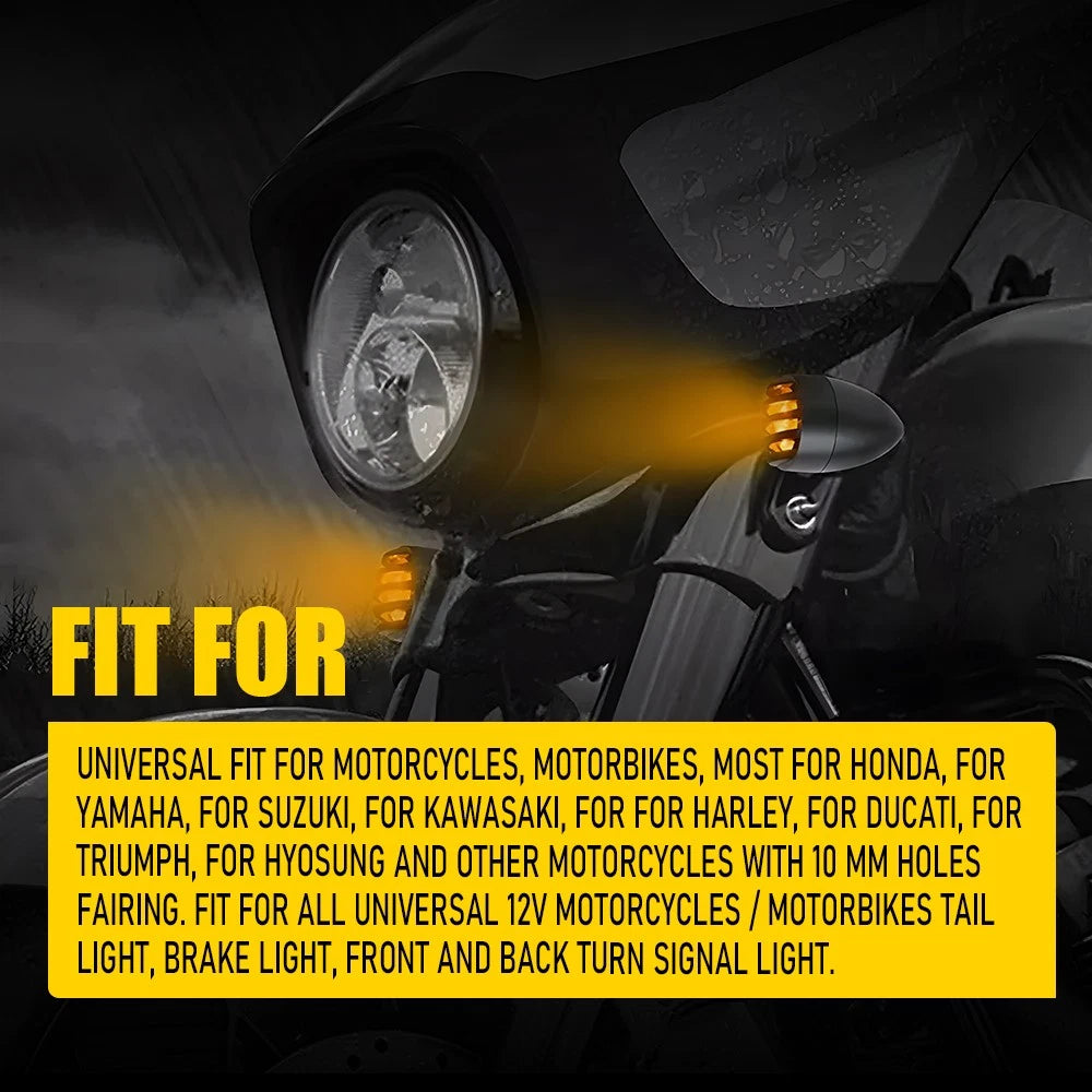 4pcs Turn Signals Lights For Honda Shadow VT ACE Aero Spirit VLX 600 750 1100 EA 6B93BC-57