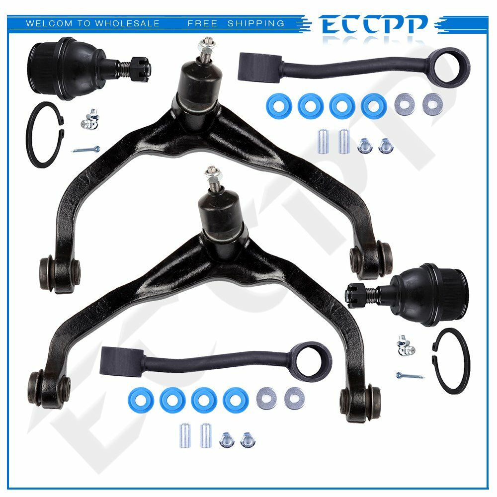For Jeep Liberty 6PCS Front Upper Control Arms Sway Bars Lower Ball Joints Kit 6B93BC-57