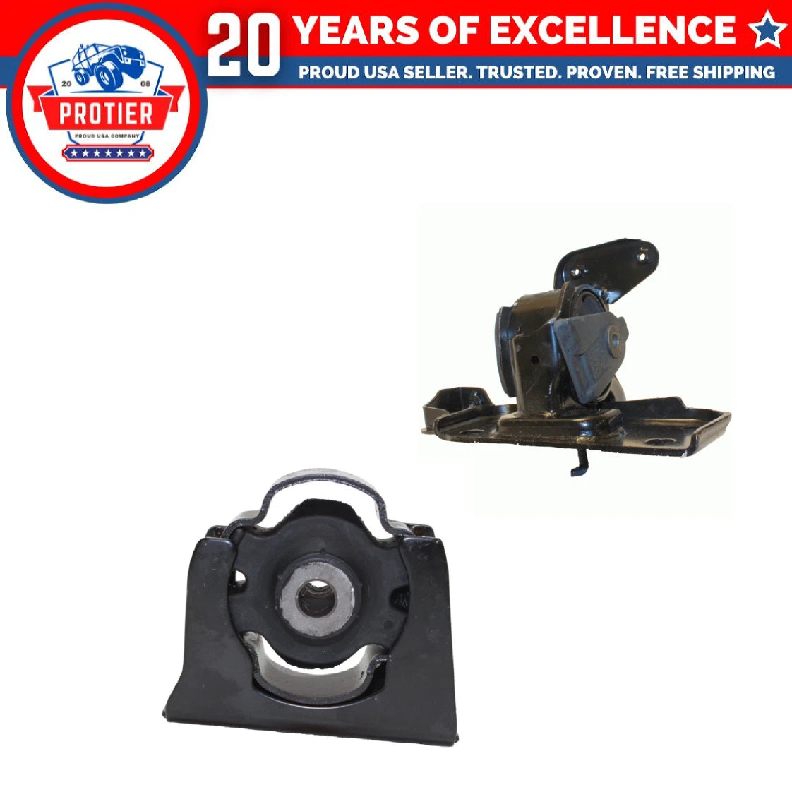 Engine Motor & Trans Mount 2PCS Set Fit 2006-2008 Toyota RAV4 2.4L-L4 Replaces 6B93BC-57