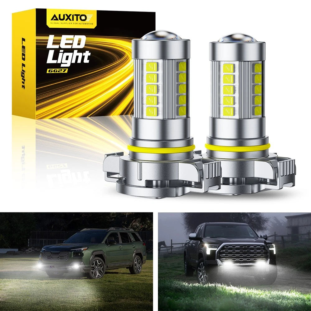 White Bulb LED Fog Light 5202 for Chevy Silverado 1500 2500 HD 2007-2015 6G EOA 6B93BC-57