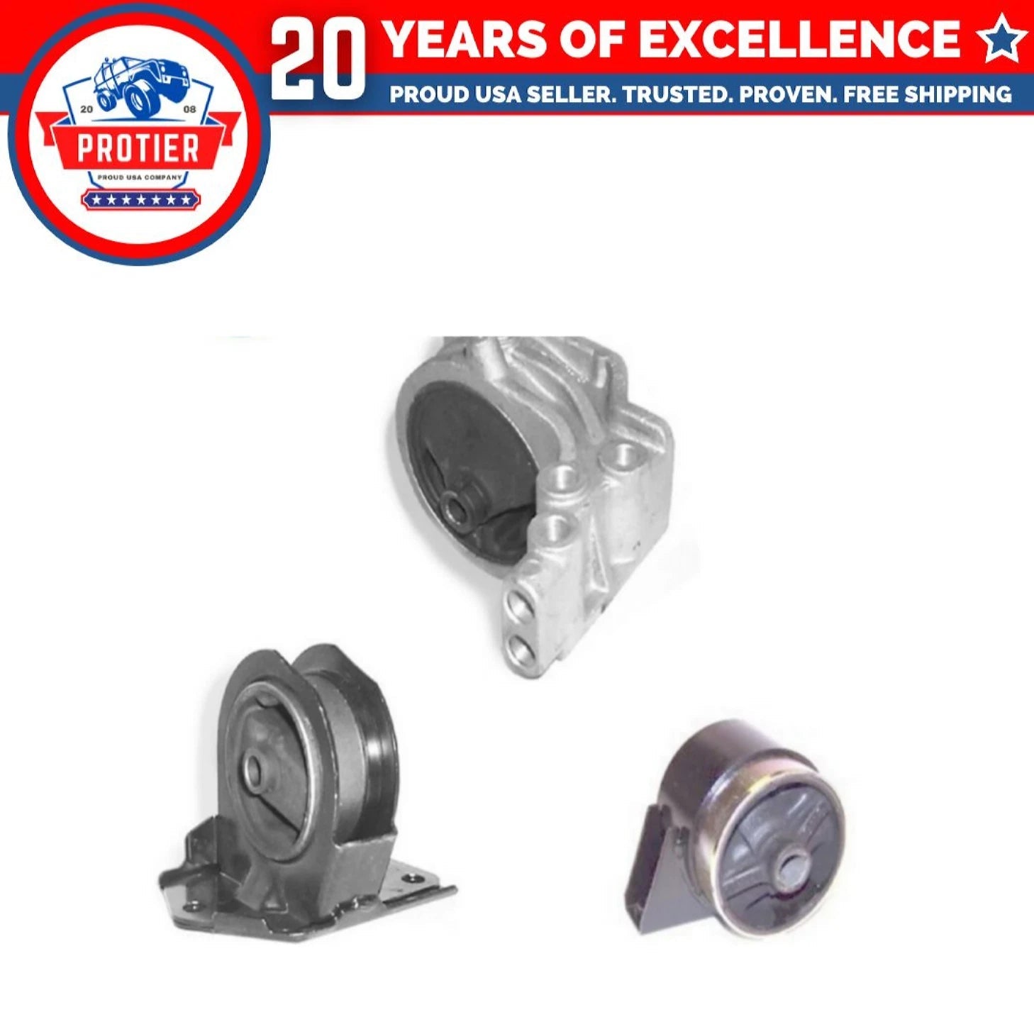 Engine Motor Mount Set 1994-1998 Fits Mitsubishi Galant 2.4L for Auto Trans 3PCS 6B93BC-57