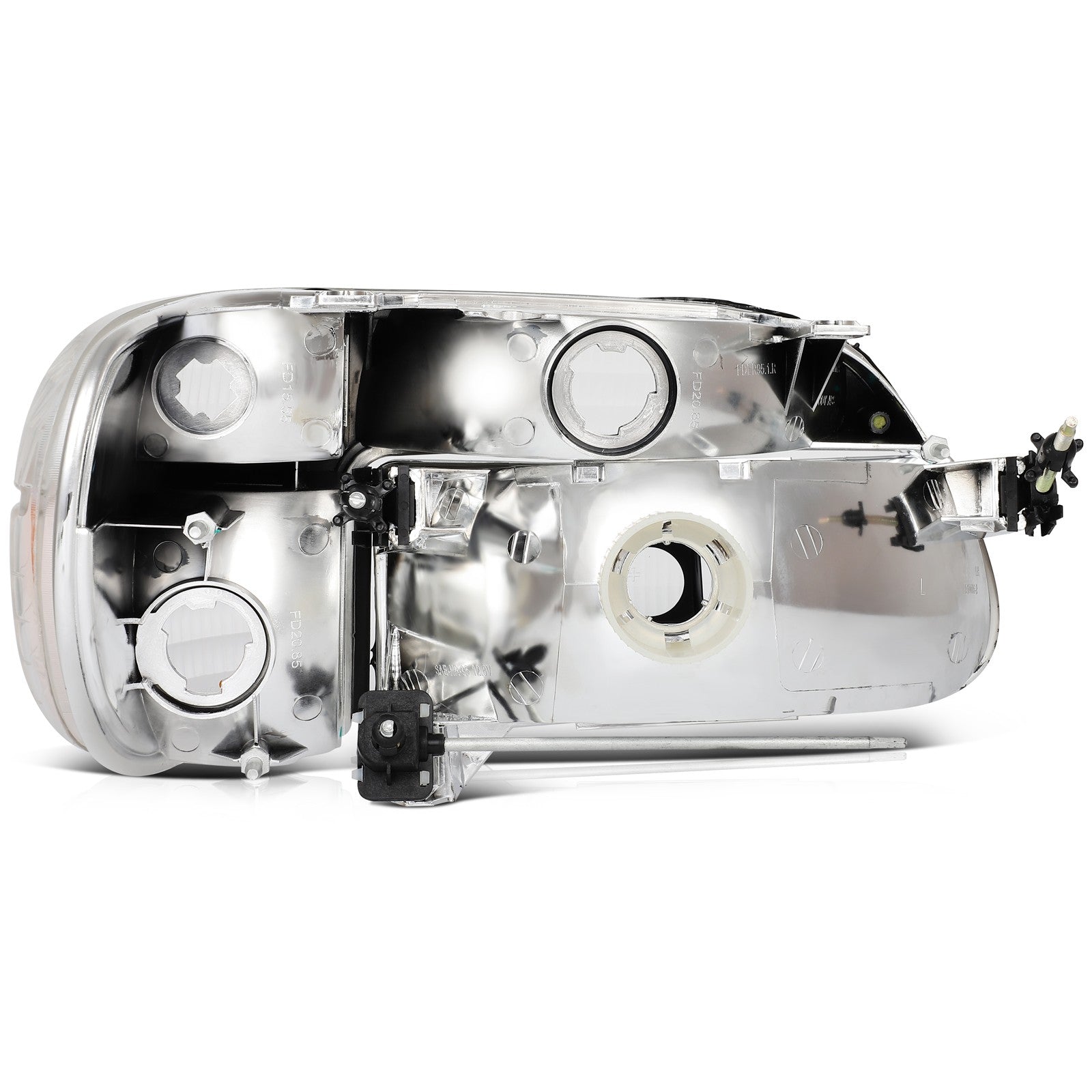 ECCPP Headlights Assembly For Ford Explorer 4.0L 5.0L 1995-2001 Pair Chrome 6B93BC-57