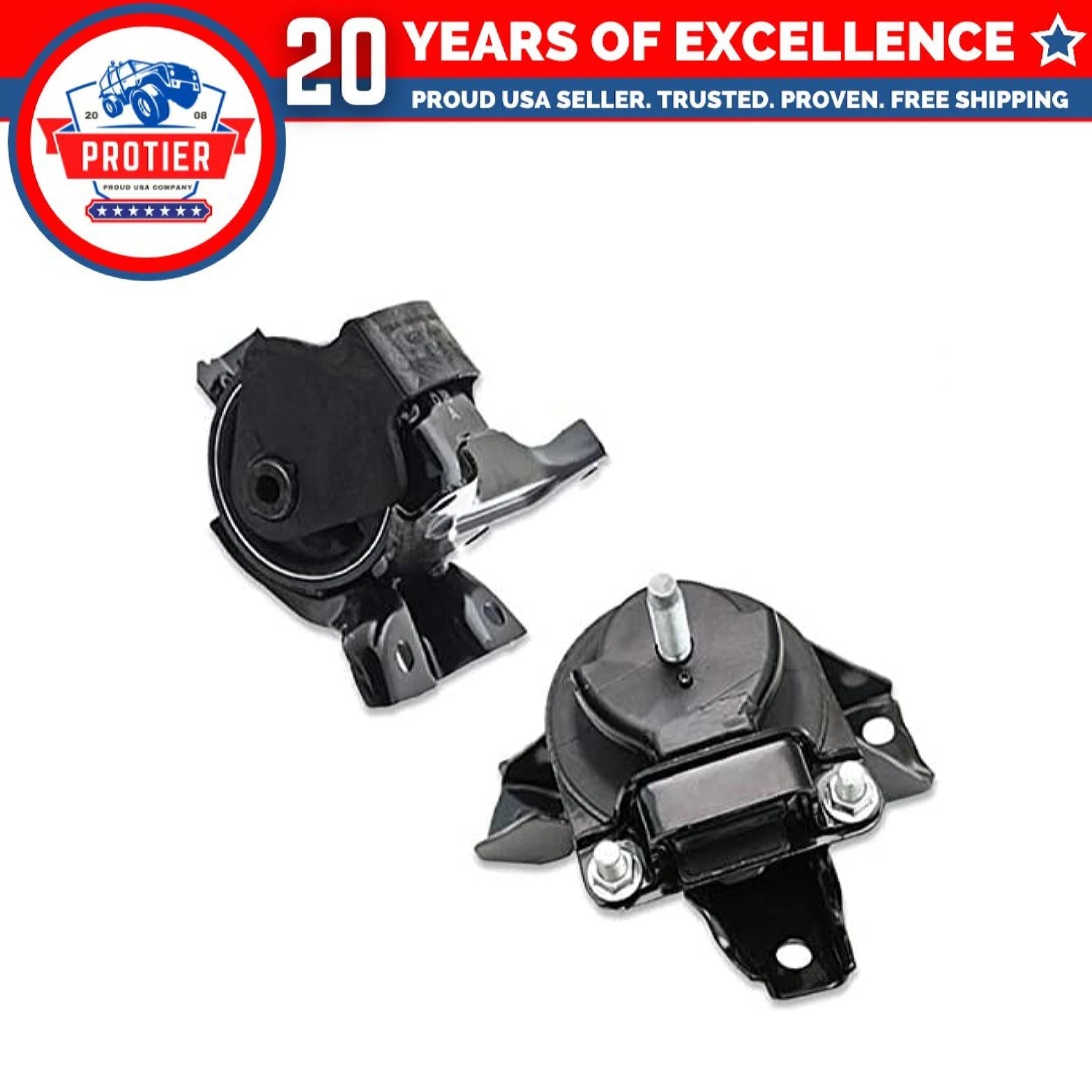 Engine Motor & Trans Mount 2PCS Compatible for 07-08 Hyundai Azera 3.3L/ 06-08 6B93BC-57