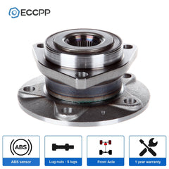 1P Front Wheel Hub Bearing For Audi A3 Volkswagen GTI Eos Rabbit (3-Bolt Flange) 6B93BC-57