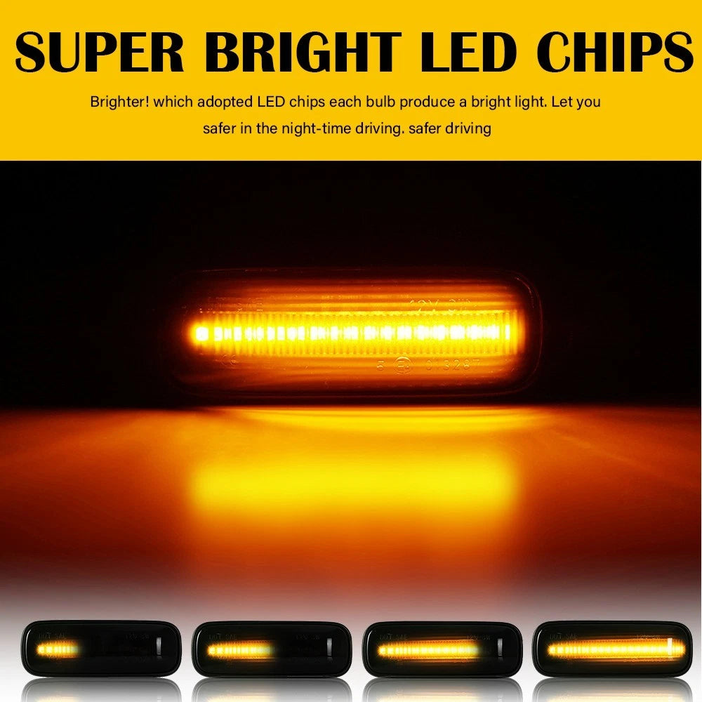 2PC DYNAMIC LED SIDE SIGNAL MARKER LIGHTS FOR 1996-2000 CIVIC HONDA CR-V BALLADE 6B93BC-57