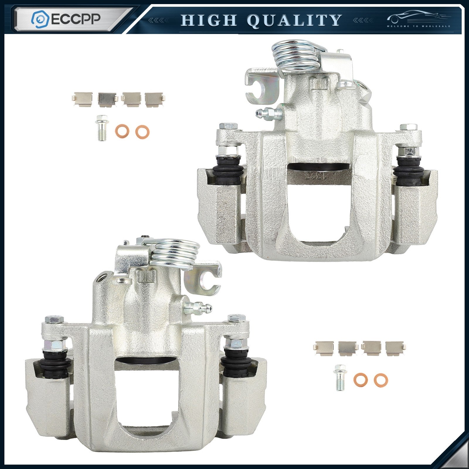 Rear Left Right Brake Calipers 2Pcs For 2010-2012 Ford Taurus 2012 Lincoln Mks 6B93BC-57