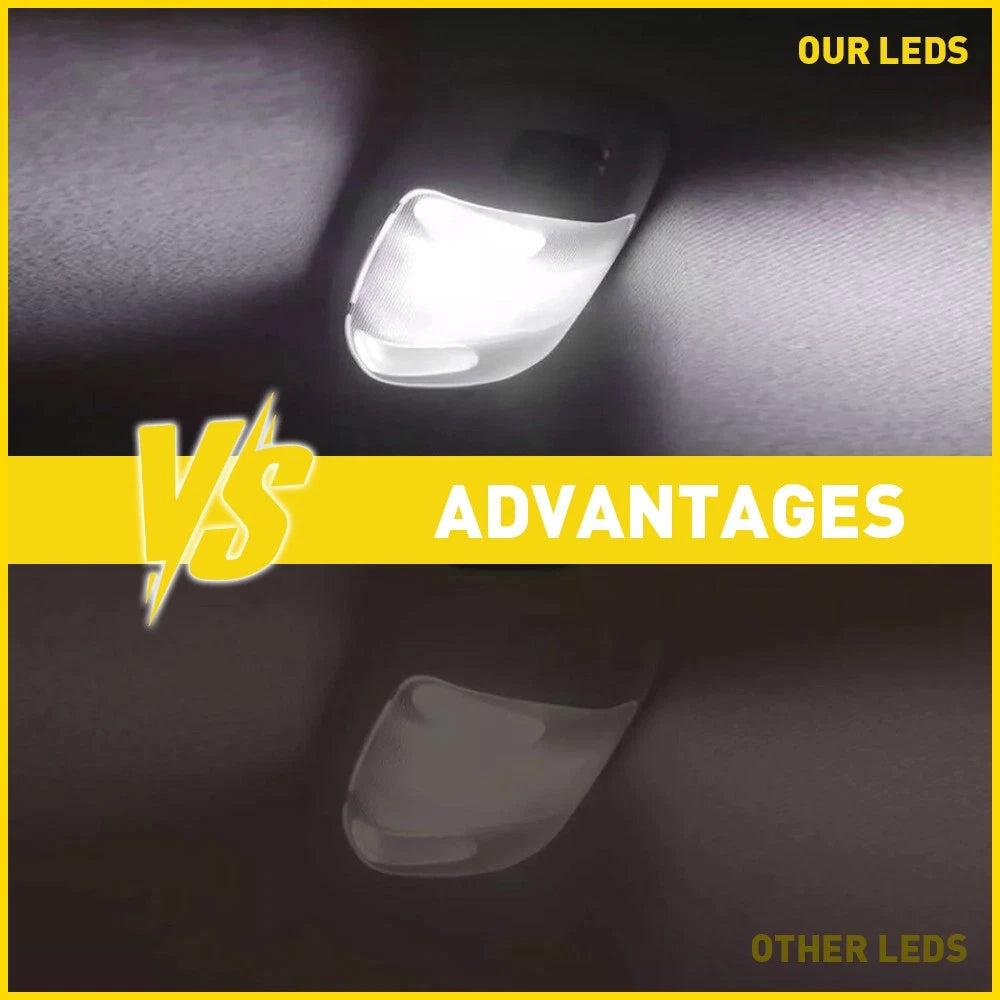 Clear Interior Dome LED Light For 1999-07 Ford F-250 350 450 550 Super Duty EOA 6B93BC-57