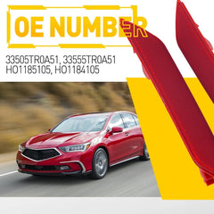 For 2013 2014 2015 Civic Honda Red Lens Rear Lower Bumper Reflector Left & Right 6B93BC-57