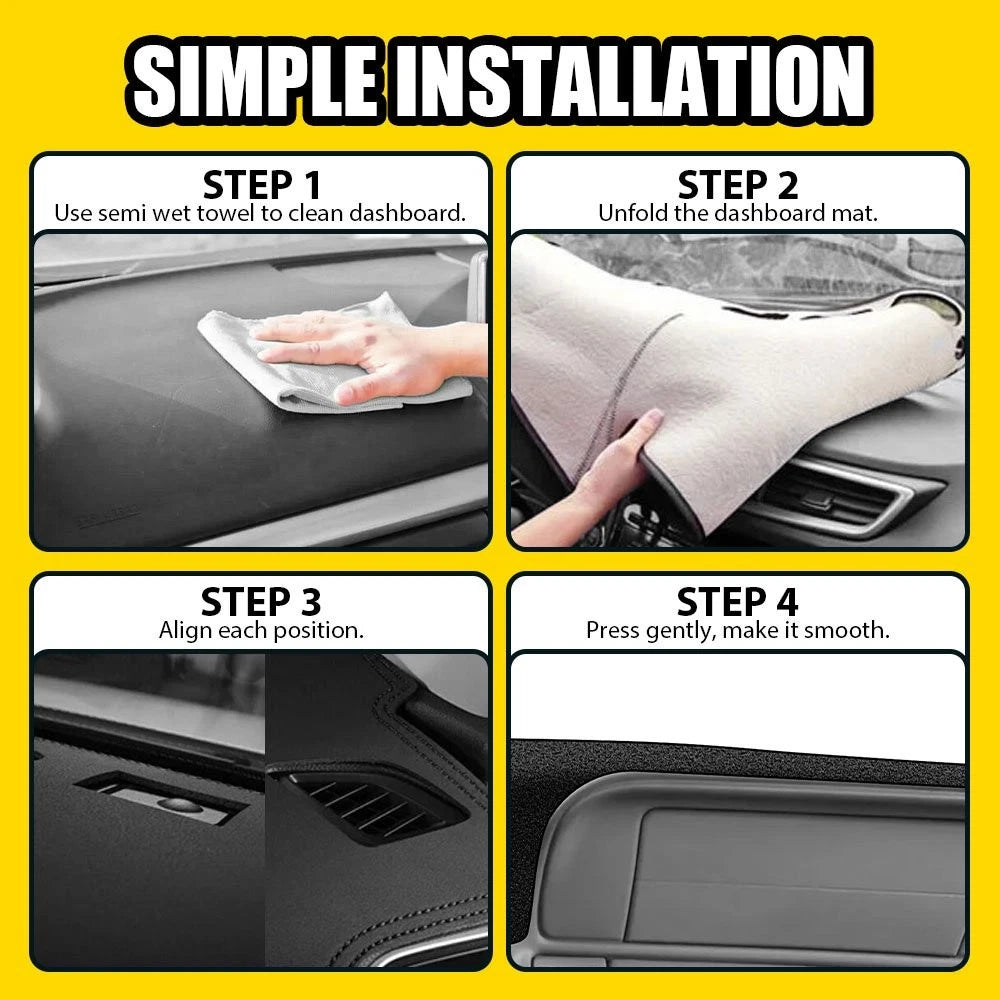 Black Dash Mat Dashboard Cover For Chevy Silverado C1500 C2500 C3500 1997 1998 A 6B93BC-57