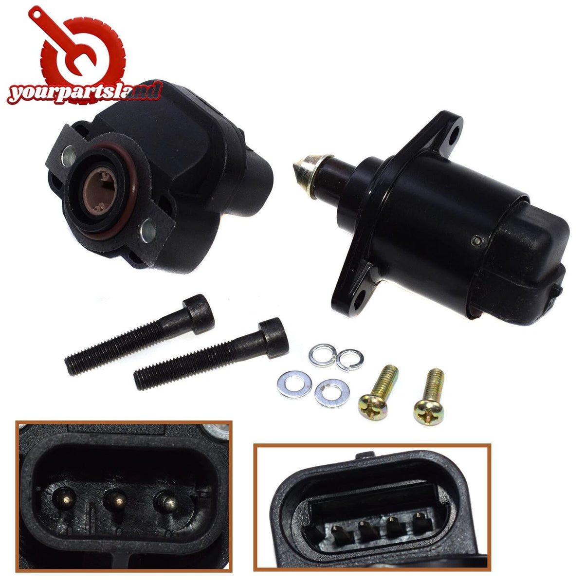 Idle Control Valve & Throttle Position Sensor For Eagle Chrysler Dodge Voyager 6B93BC-57