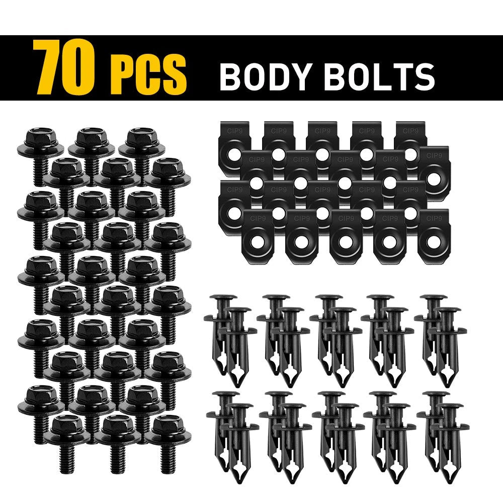 Universal Body & Bolts U-nut Clips M6 Engine Under Cover Splash Shield Guard EOA 6B93BC-57