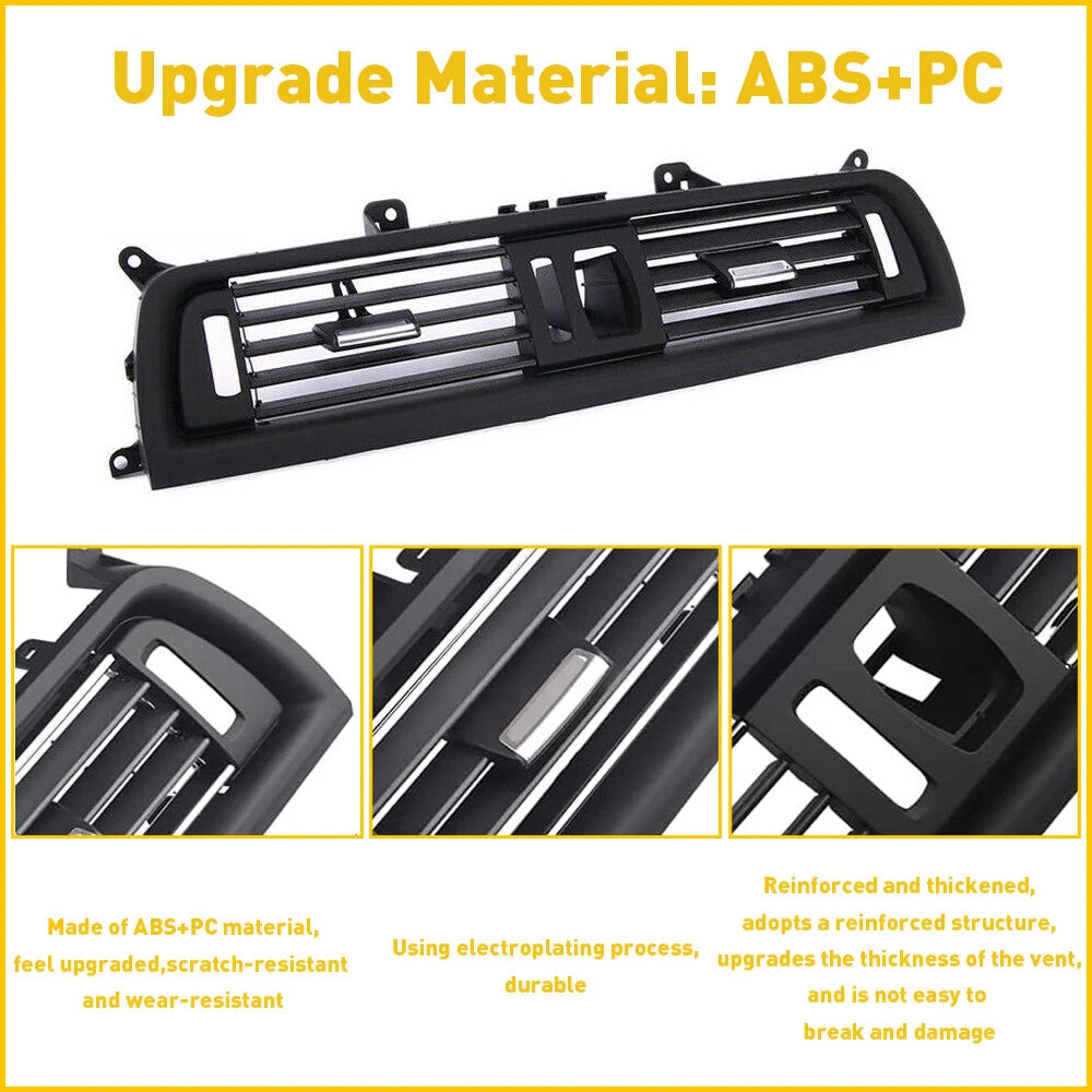 Fits BMW 520i 528i 530i 535i 2010-2016 Front Console Dash Air Vent Grille Cover 6B93BC-57