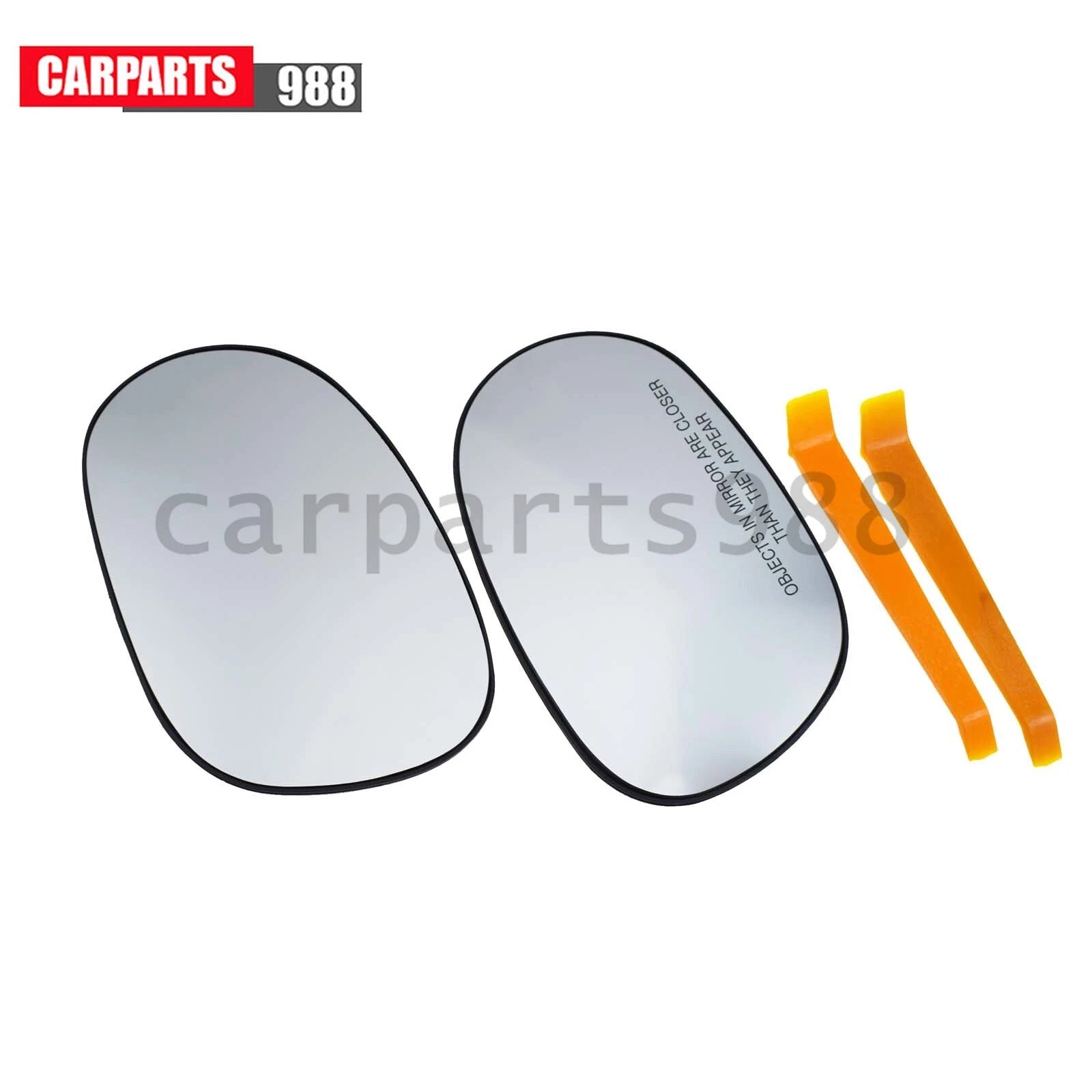2Pcs Left Right Side Rearview Heated Mirror Glass For 2008-2022 Dodge Challenger 6B93BC-57