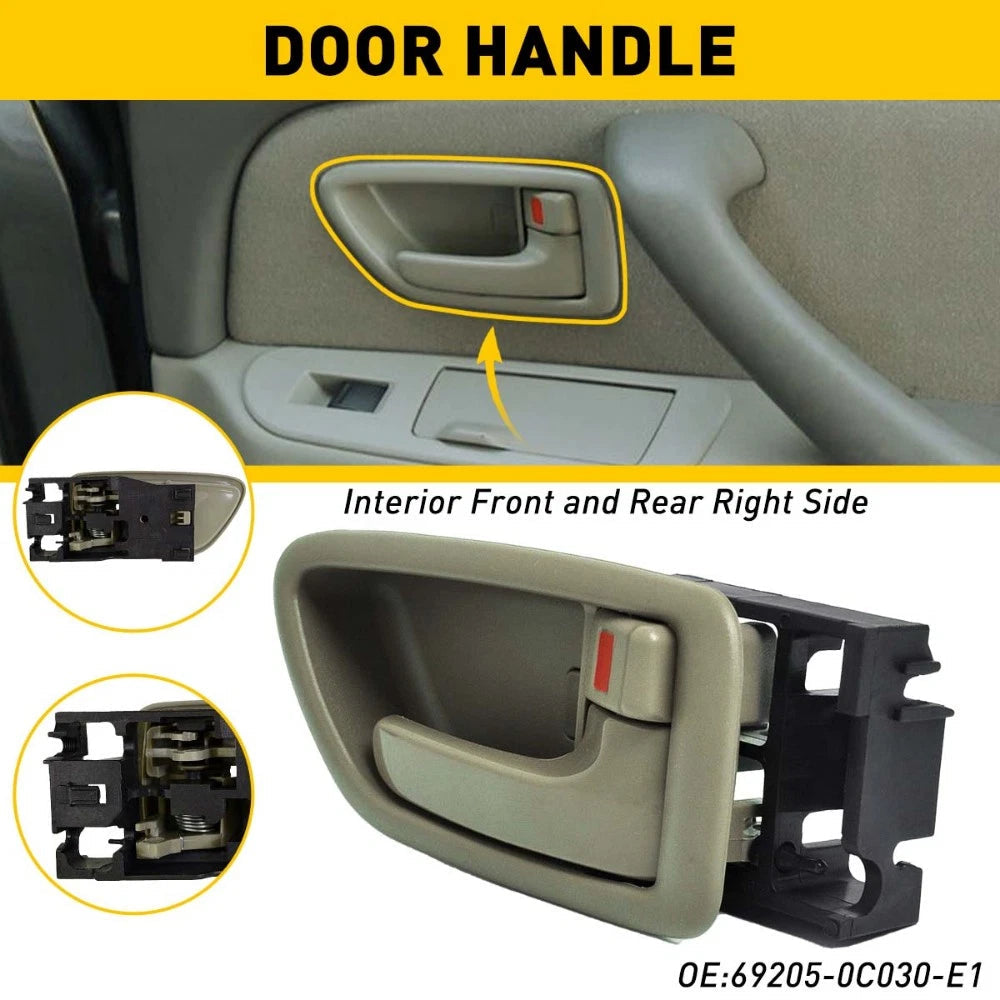 Inside Gray Right Side Door Handle for Sequoia 01-07 04-06 Tundra Crew Cab EOA 6B93BC-57