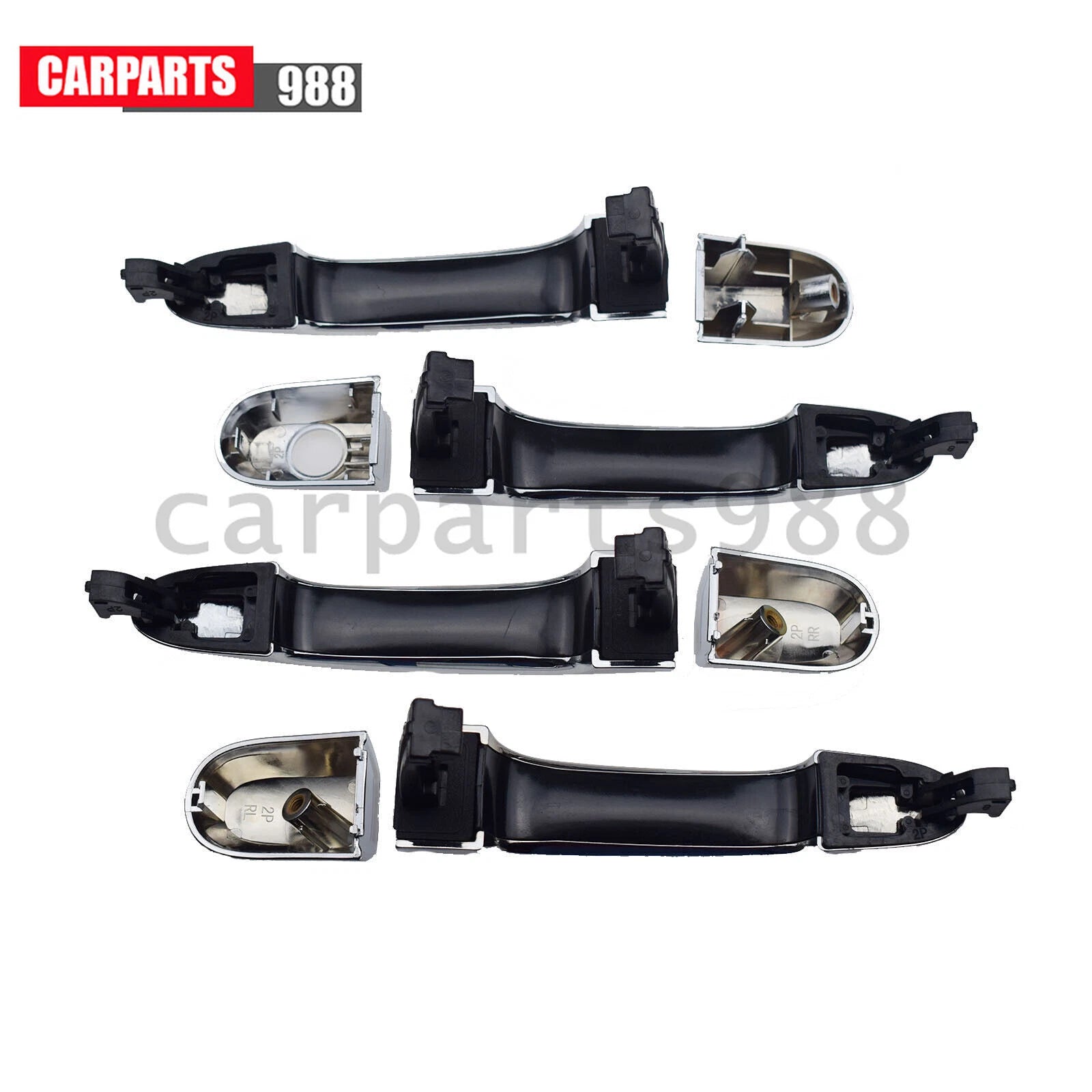 Chrome Exterior Door Handle Front Rear LH RH For 2011-15 Kia Sorento 826512P010 6B93BC-57