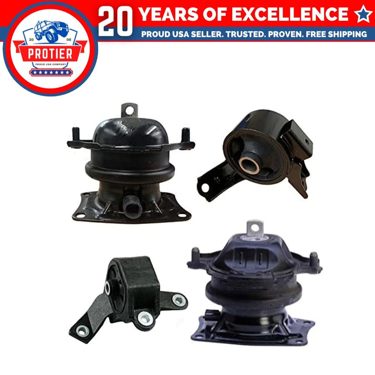 Fits 2009-2015 Honda Pilot 3.5L FWD Engine Motor & Transmission Mount Set 4pc 6B93BC-57