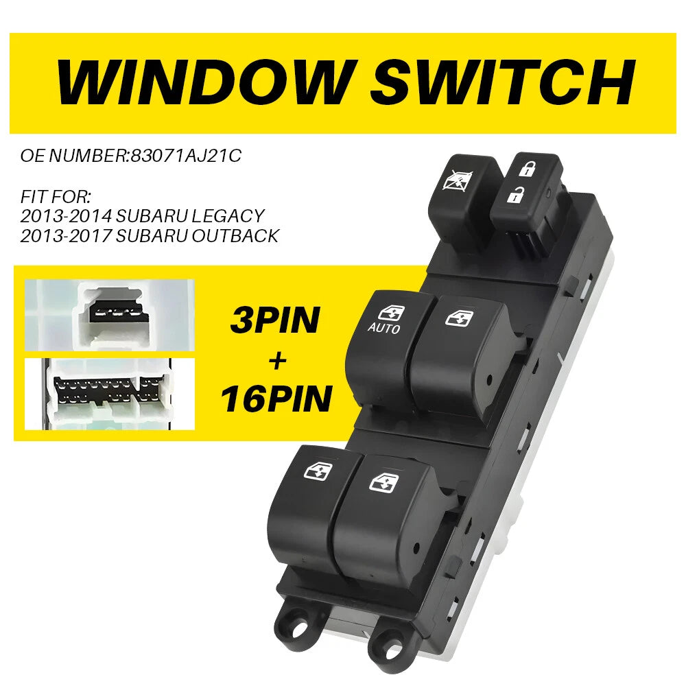 For 2013-2017 Subaru Legacy Outback Master Power Window Control Switch Driver EA 6B93BC-57