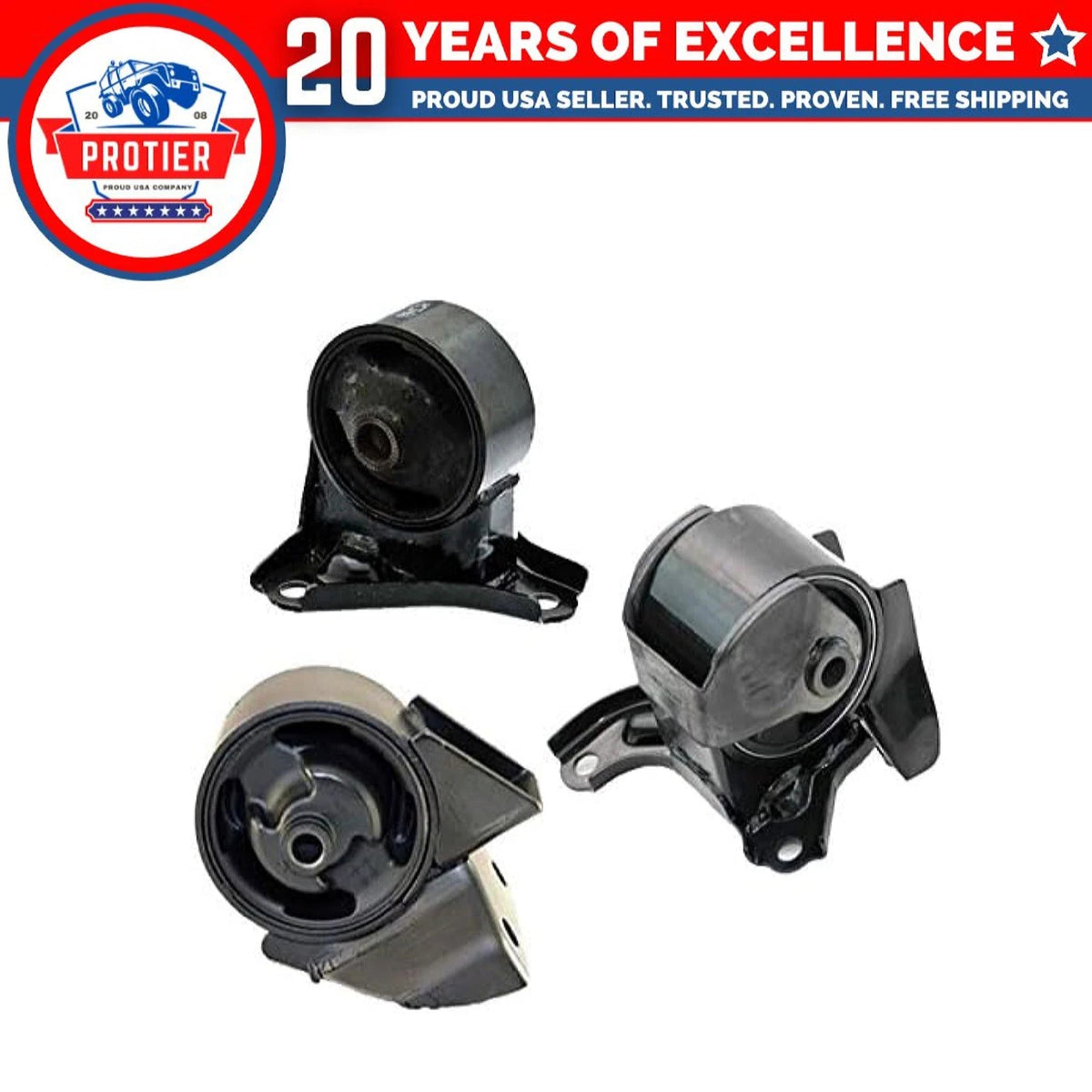 Fits 2005-2010 Hyundai Tucson/Kia Sportage 2.7L Front Rear Motor & Trans Mount 6B93BC-57