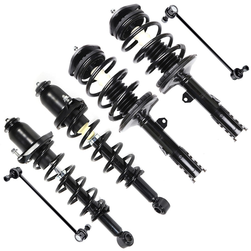 Front Rear Struts Sway Bars Links For Toyota Prius 2004-2009 w/Coil Spring 6B93BC-57