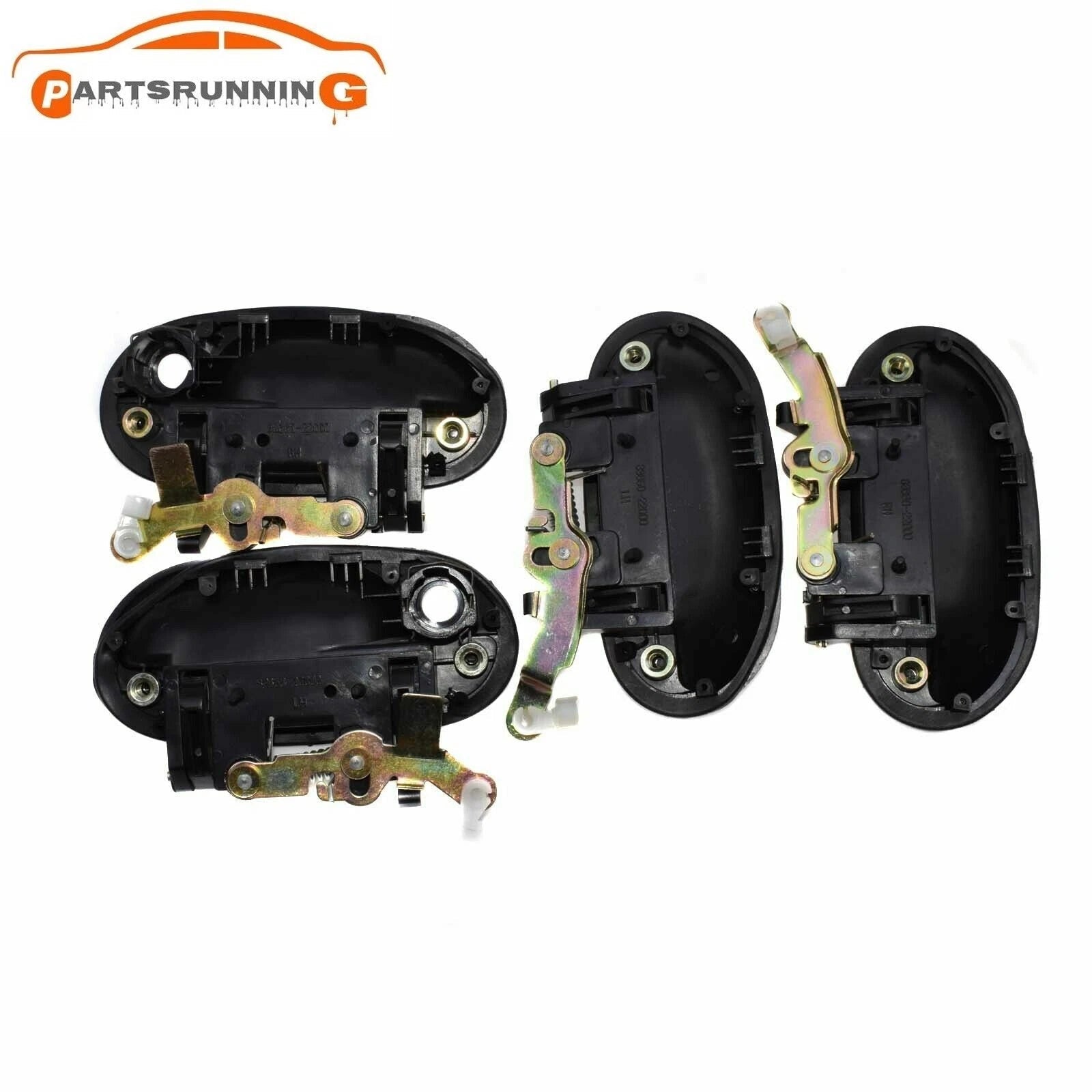 4PCS Front Rear Left Right Exterior Door Handle for Hyundai Accent 1995-1999 6B93BC-57