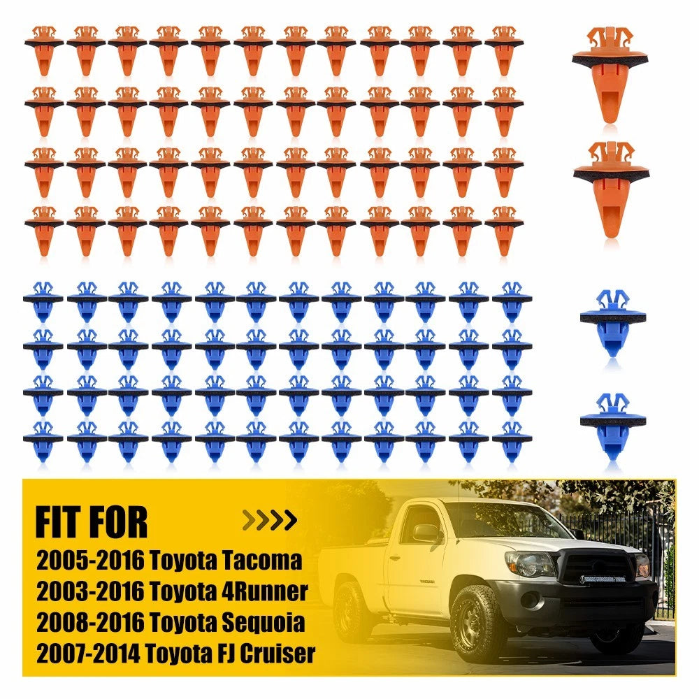 100pc Fender Flare Retainer Clips For Toyota Tacoma 4Runner Sequoia FJ Cruiser A 6B93BC-57