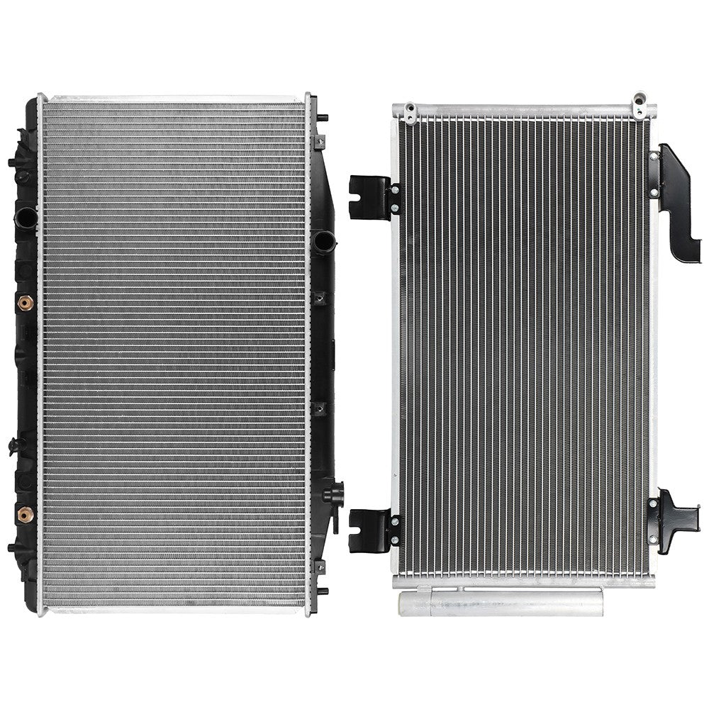 Aluminum Radiator & AC Condenser Cooling Kit For 2010-2014 Acura TSX 6B93BC-57