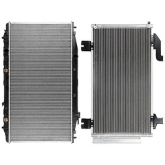 Aluminum Radiator & AC Condenser Cooling Kit For 2010-2014 Acura TSX 6B93BC-57