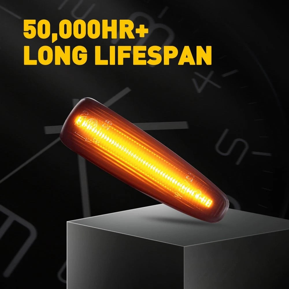 Smoked Sequential LED Side Marker Light For Mitsubishi Lancer Evo X Mirage EOA 6B93BC-57