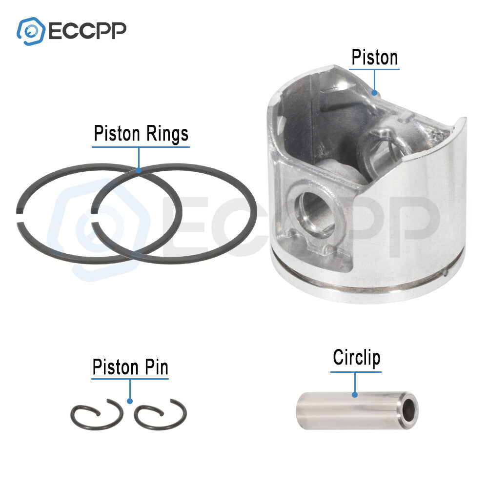 47mm Cylinder Piston Kit  For Husqvarna Husky 357 359 Chainsaw 6B93BC-57