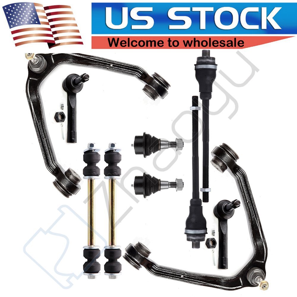 10x Front Control Arm Tie Rod End Link Ball Joint For 1999-2006 GMC SIERRA 1500 6B93BC-57