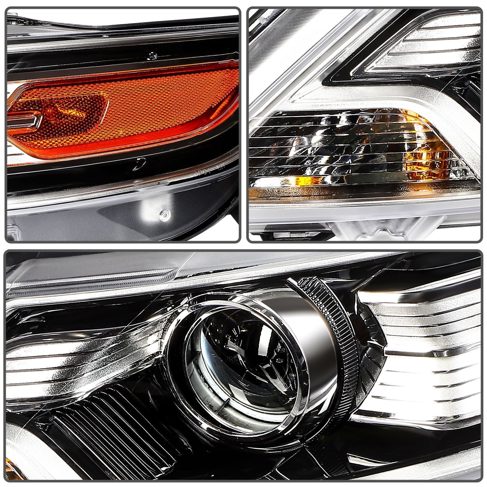 For 2012 2011 2010 Ford Taurus 3.5L w/Projector Headlights Assembly Pair 6B93BC-57