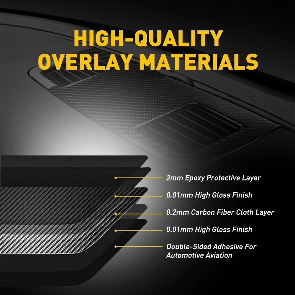 Carbon Fiber Air Vent Outlet Trim Panel For BMW 3 Series E90 E92 05-12 Car Parts 6B93BC-57